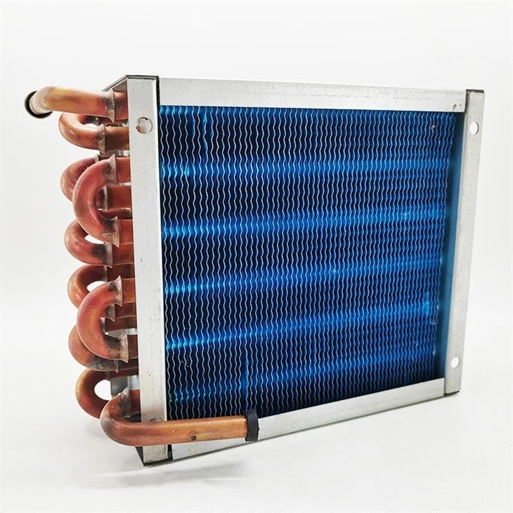 Copper Tube Plate Fin Split Ac Cooling Coil Condenser