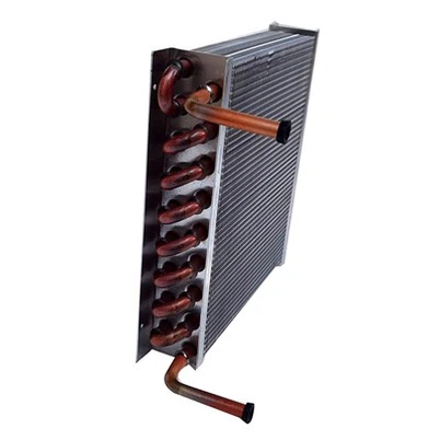 Bobina de condensador de aleta de aluminio de tubo de cobre para escaparate