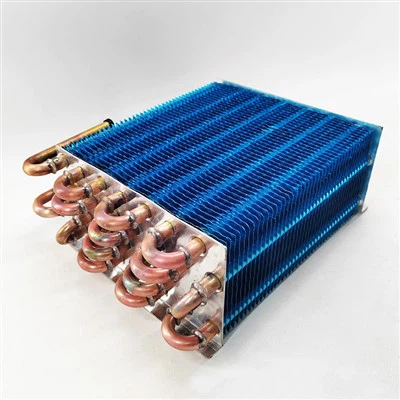 Bobina del condensador del tubo de cobre de la aleta de aluminio del congelador