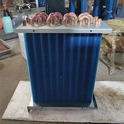 Condensador de aletas de aluminio con tubo de cobre azul Oxygenerator