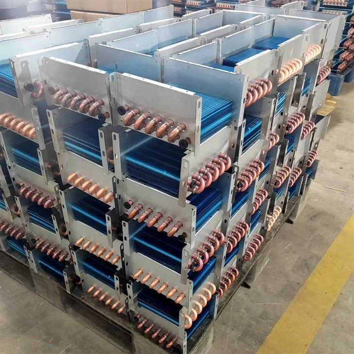Blue Aluminum Fin Evaporator