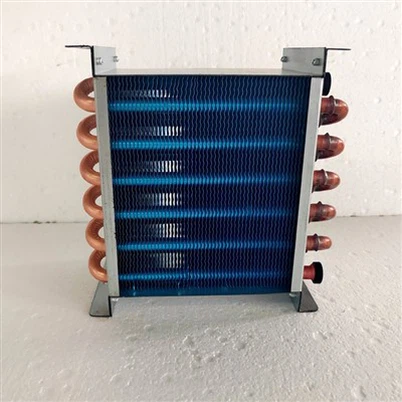 Evaporador de aletas de aluminio azul
