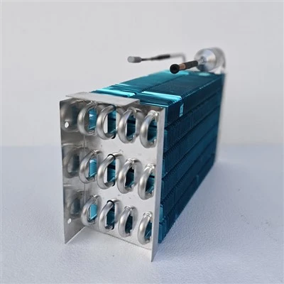 Condensador de tubo de aluminio de aleta azul